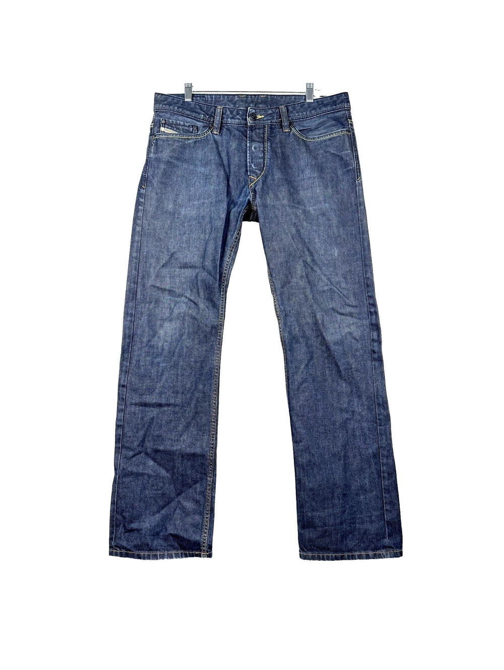 Diesel Viker Regular Straight 34x32 (Fit 36x32) Faded Denim Jeans Wash 0088Z